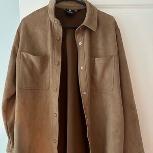 Brown suede jacket